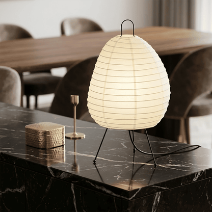 Akari 1N Washi Paper Tall Tripod Table Lamp