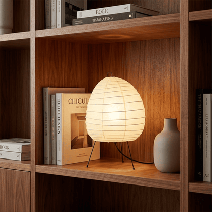 Akari 1N Washi Paper Tall Tripod Table Lamp