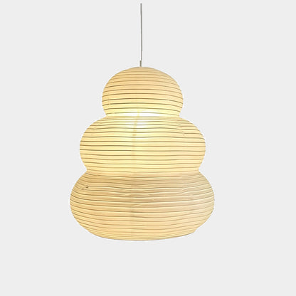 Akari 24N Washi Paper Triple-Tier Pendant Light
