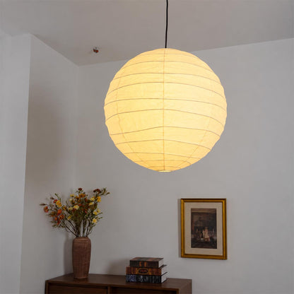 Washi Paper D Sphere Pendant Light