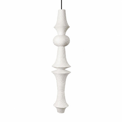 Akari E Series Washi Paper Tall Column Pendant Light