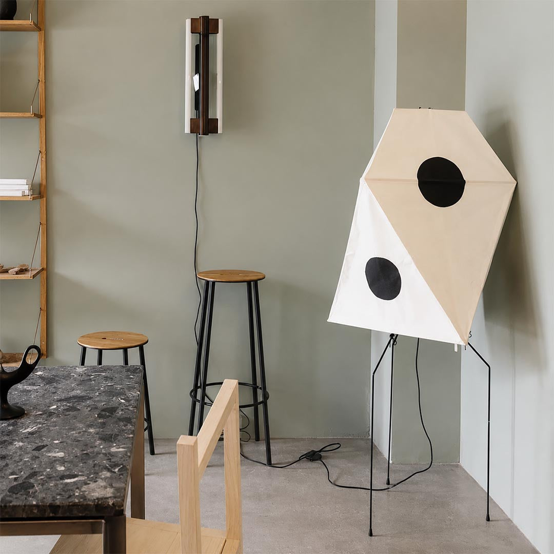 Akari UF3-Q Washi Paper Floor Lamp