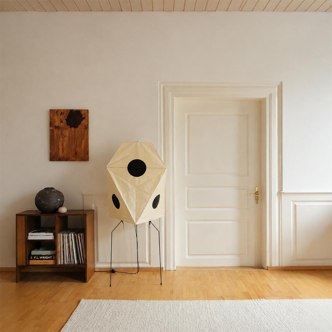 Akari UF3-Q Washi Paper Floor Lamp