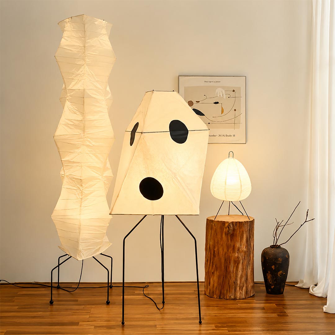 Akari UF3-Q Washi Paper Floor Lamp