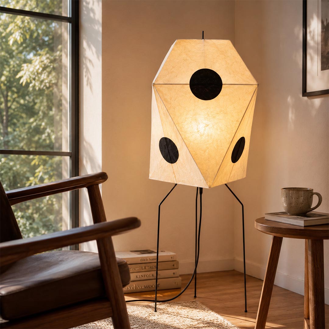 Akari UF3-Q Washi Paper Floor Lamp