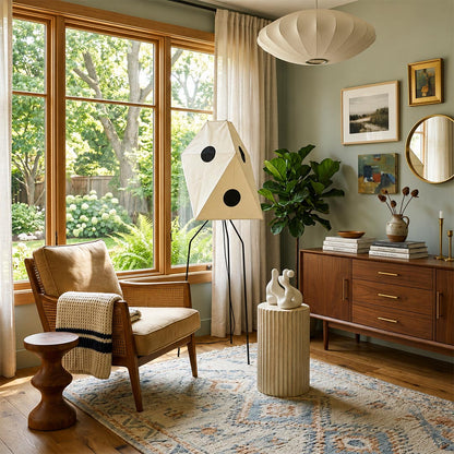 Akari UF3-Q Washi Paper Floor Lamp