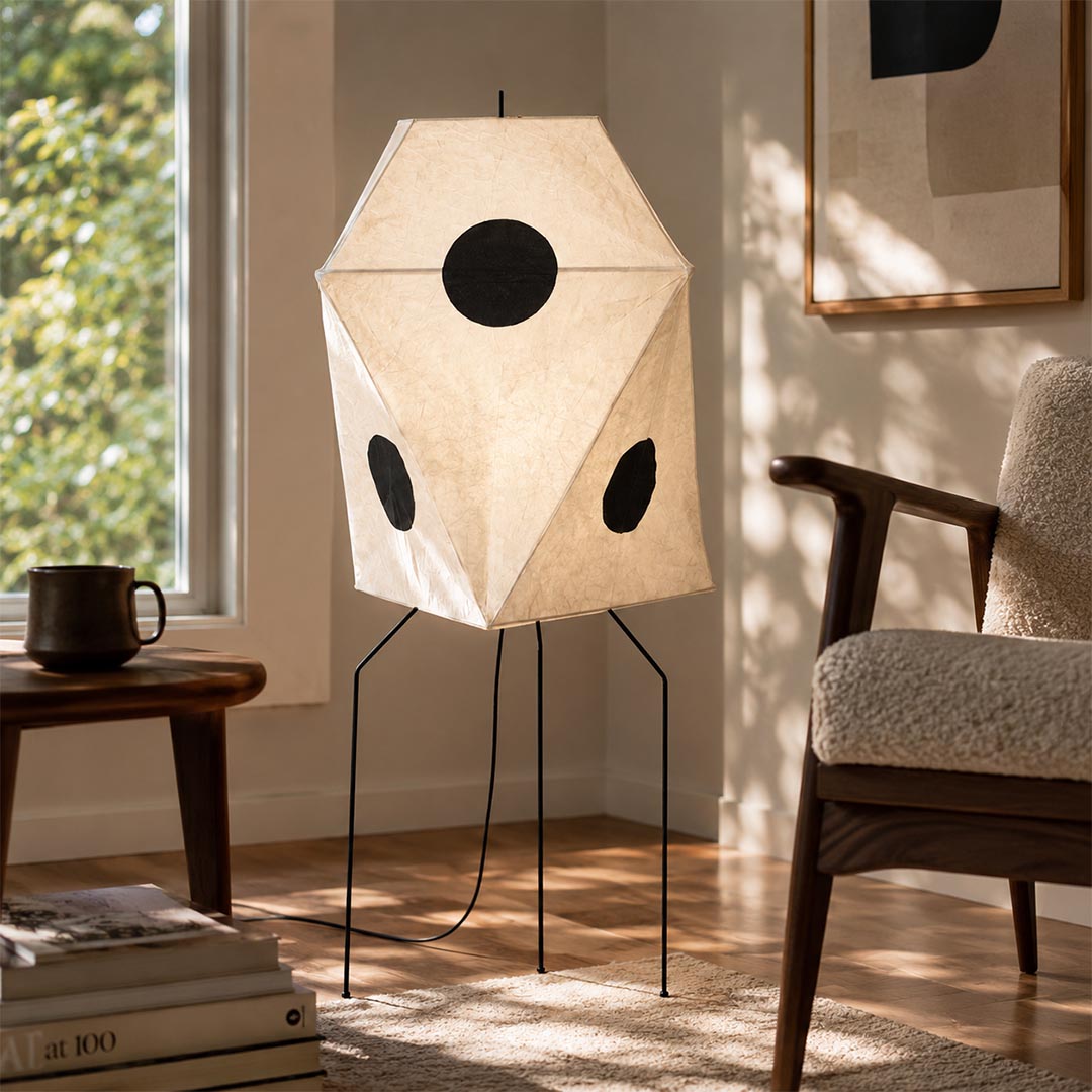Akari UF3-Q Washi Paper Floor Lamp