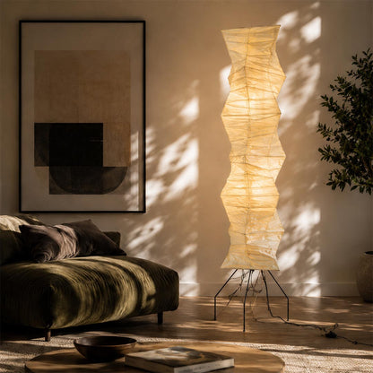 Akari UF4-33N Washi Paper Tall Floor Lamp