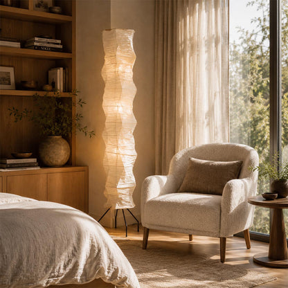 Akari UF4-33N Washi Paper Tall Floor Lamp