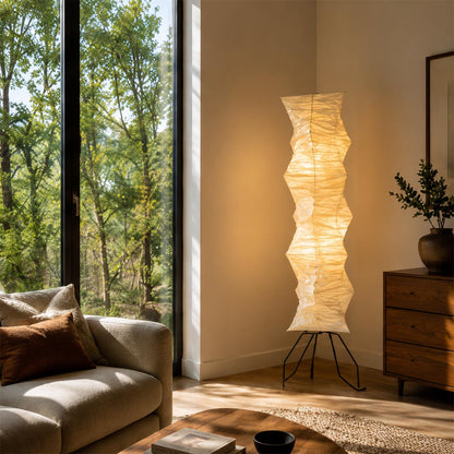 Akari UF4-33N Washi Paper Tall Floor Lamp