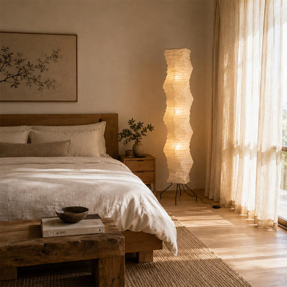 Akari UF4-33N Washi Paper Tall Floor Lamp