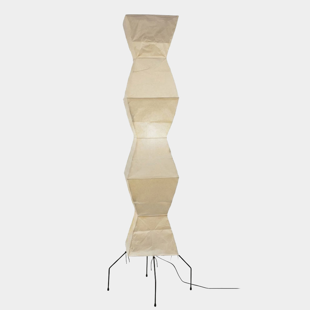 Akari UF4-L9 Washi Paper Tall Cocoon Floor Lamp