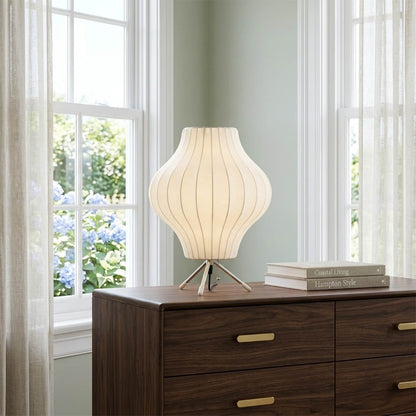Astrid Tripod Silk Table Lamp
