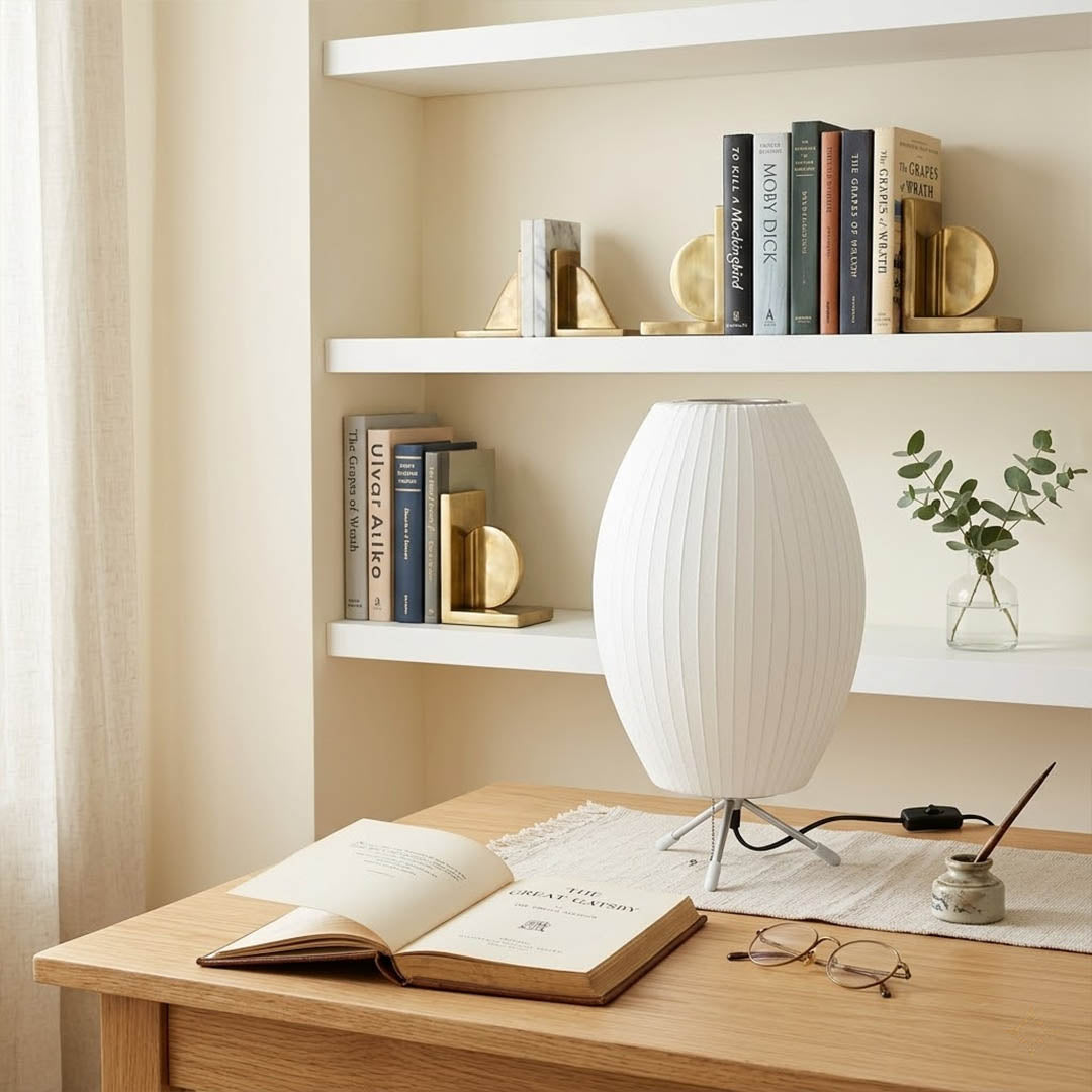 Astrid Tripod Silk Table Lamp