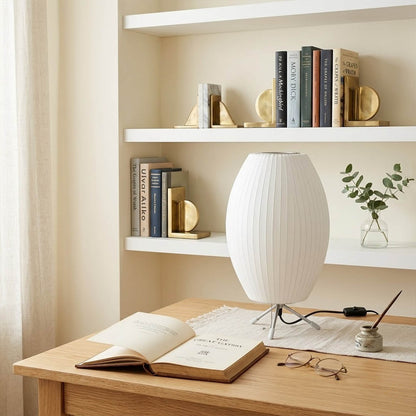 Astrid Tripod Silk Table Lamp