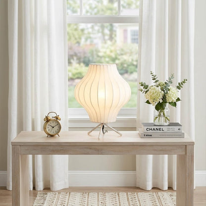 Astrid Tripod Silk Table Lamp