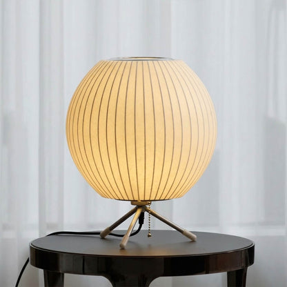 Astrid Tripod Silk Table Lamp