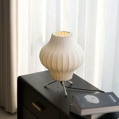 Astrid Tripod Silk Table Lamp