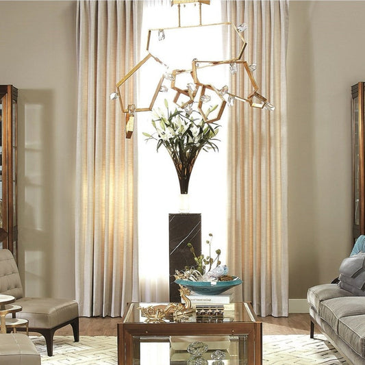 Aurelian Faceted Crystal LED Chandelier