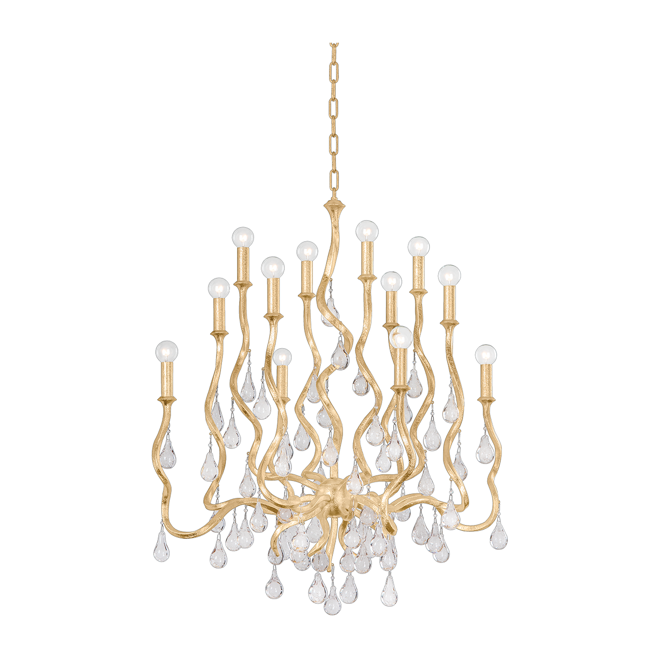 Calista Crystal Wave Chandelier