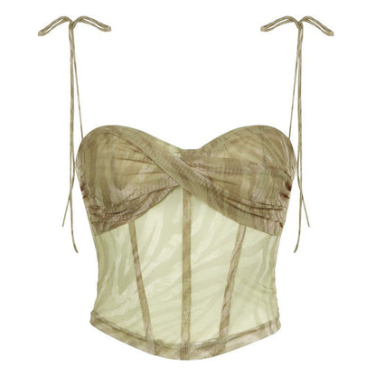 Celeste Irregular Mesh Cami