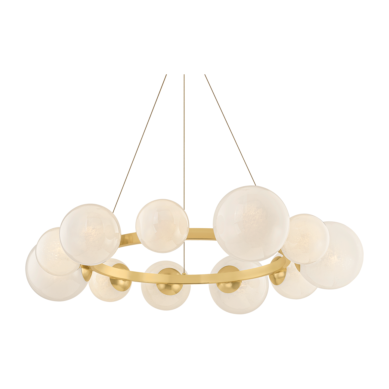 Celestine Orb Ring Chandelier