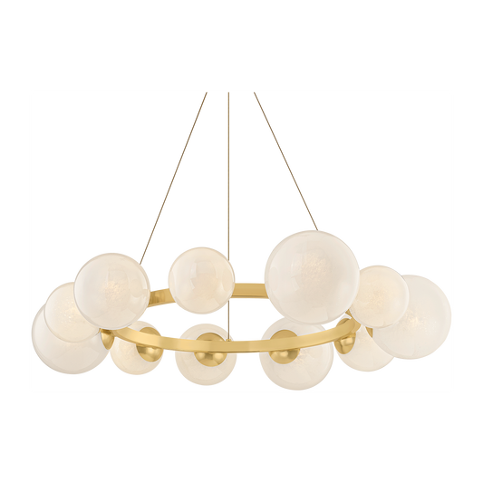 Celestine Orb Ring Chandelier