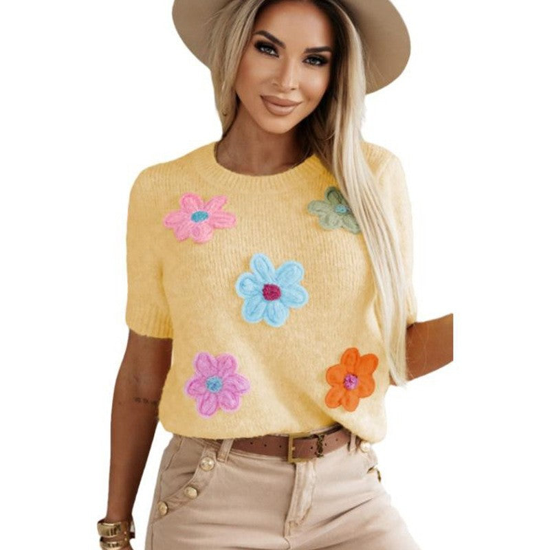 Elira Floral Knit Top