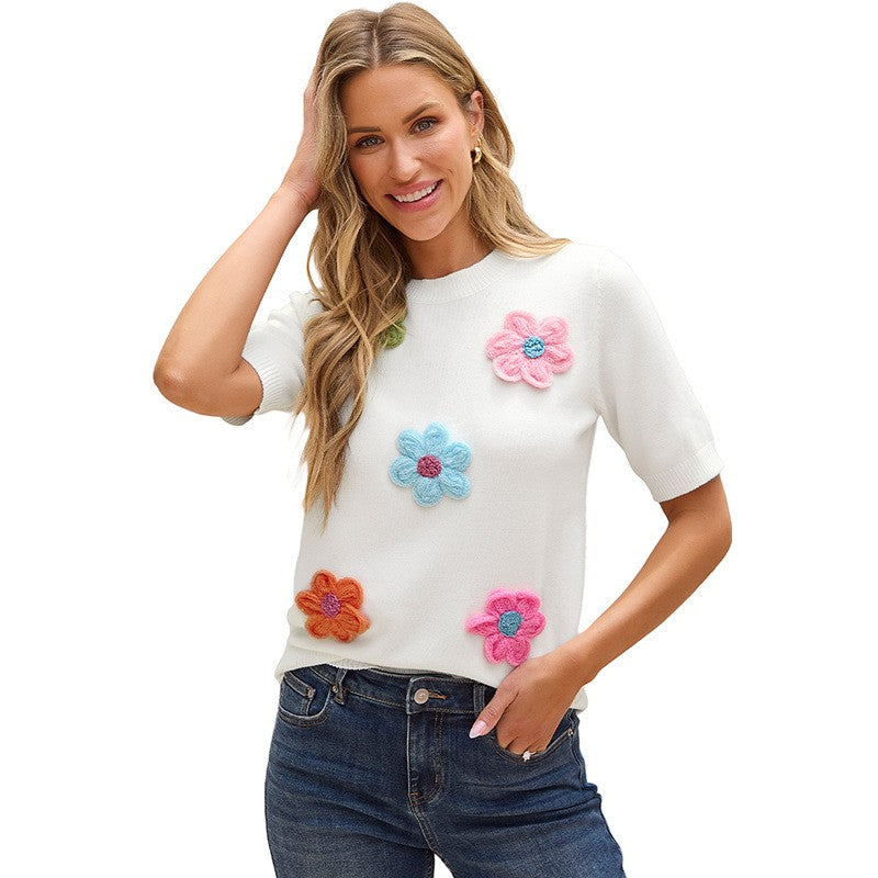 Elira Floral Knit Top