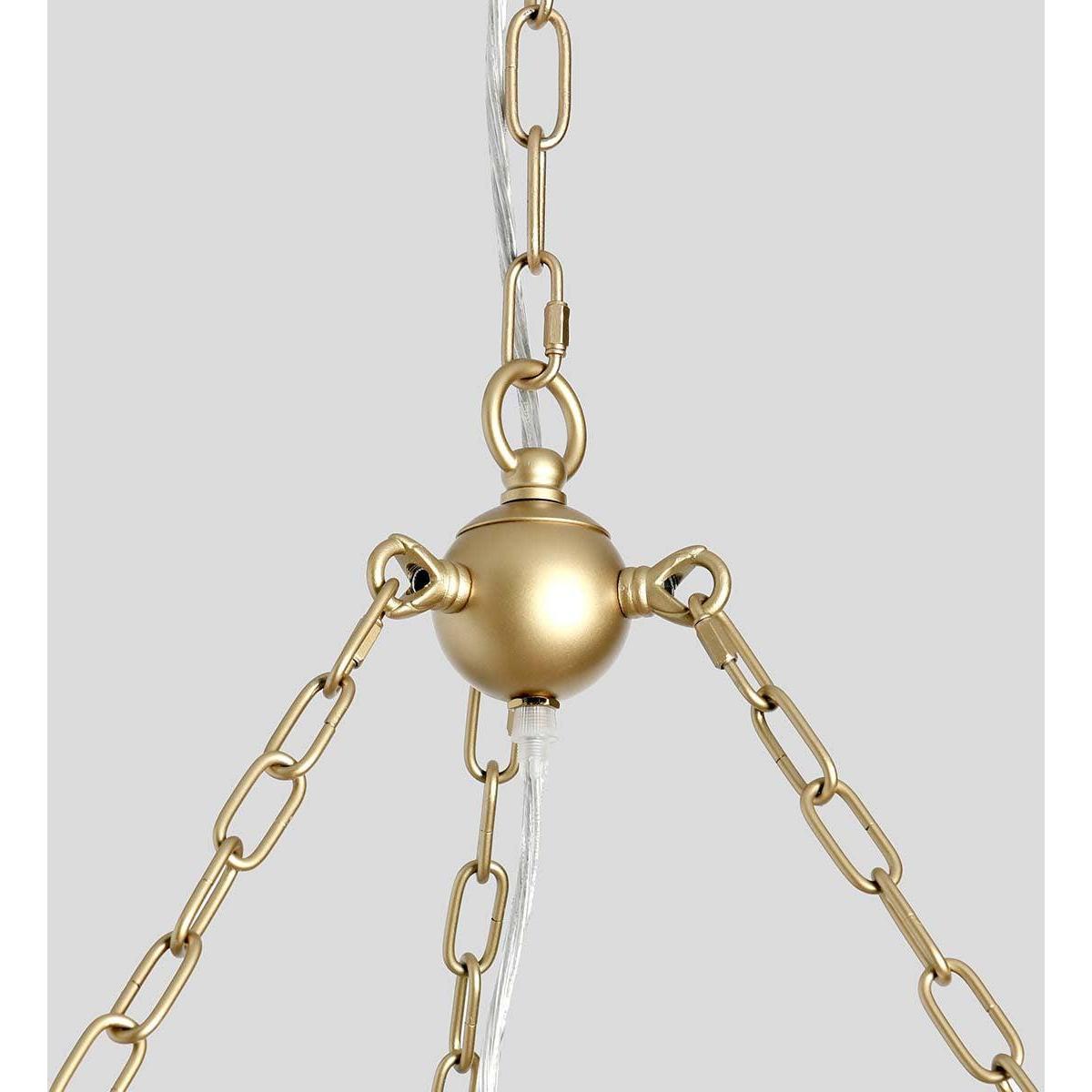 Elowen White Beaded Chandelier