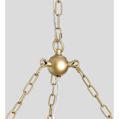 Elowen White Beaded Chandelier