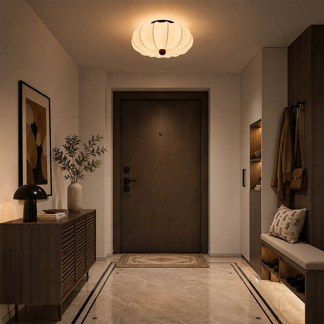 Fiora Silk Pleated Cloud Ceiling Lamp