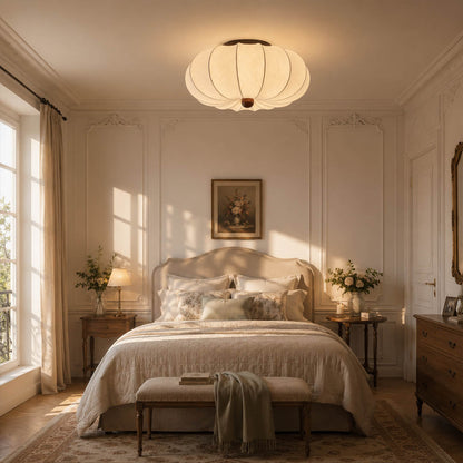 Fiora Silk Pleated Cloud Ceiling Lamp