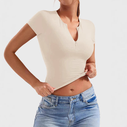 Half-Zip Slim Fit Active Top