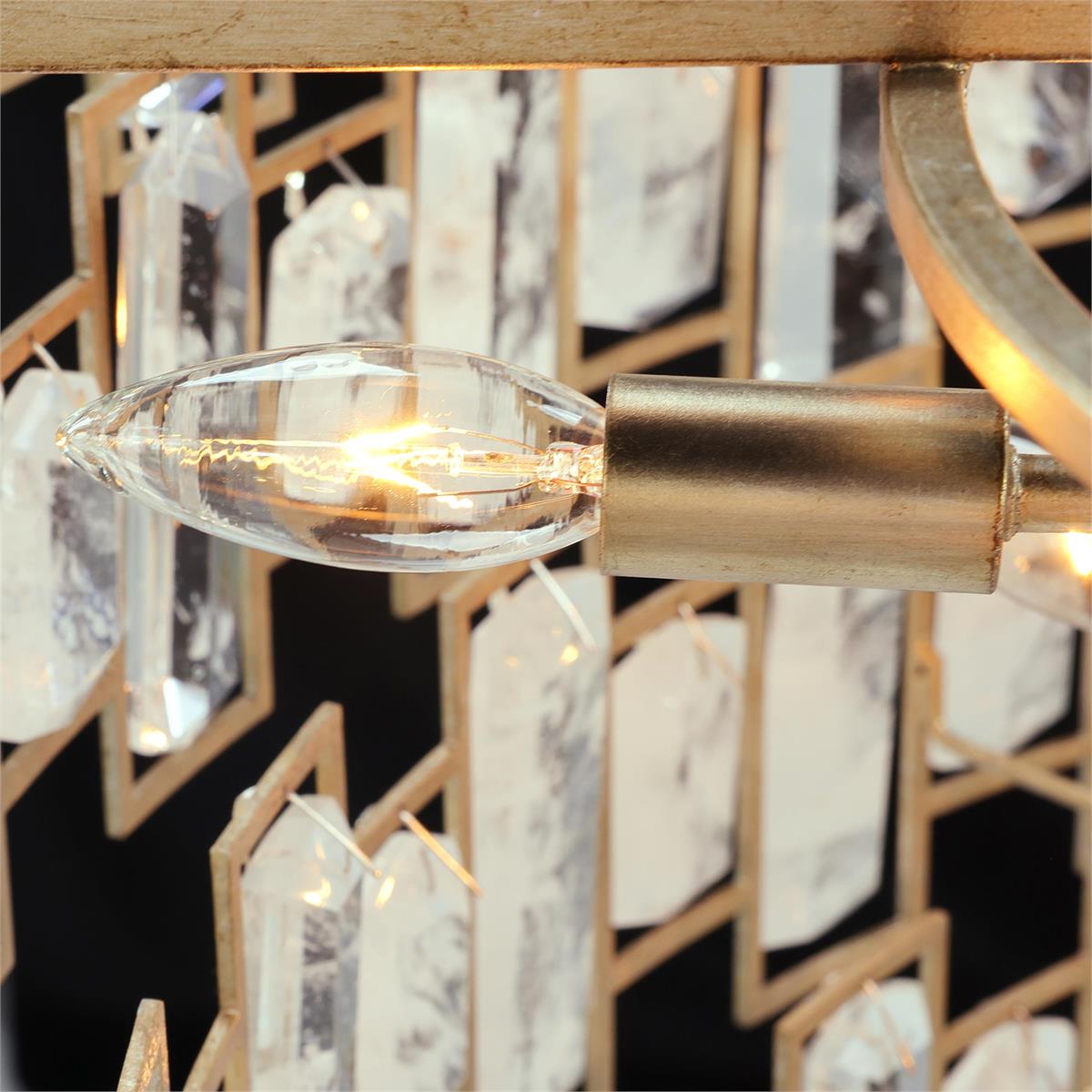 Imperia Occluded Crystal Chandelier