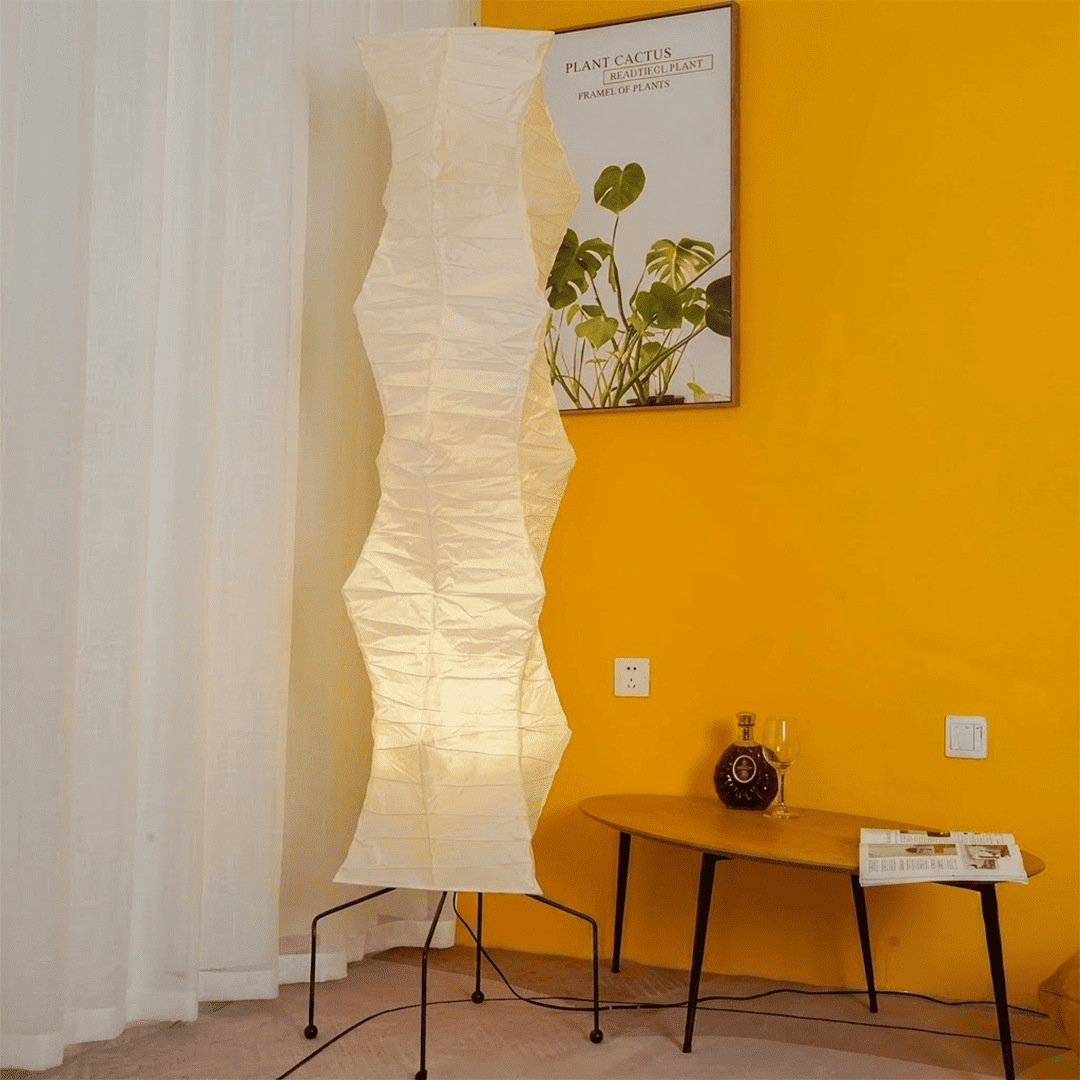 Akari UF4-33N Washi Paper Tall Floor Lamp