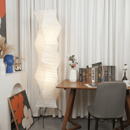 Akari UF4-33N Washi Paper Tall Floor Lamp
