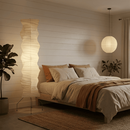 Akari UF4-33N Washi Paper Tall Floor Lamp