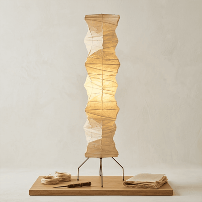 Akari UF4-33N Washi Paper Tall Floor Lamp