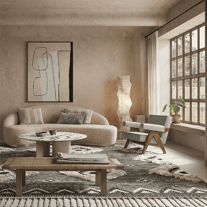 Akari UF4-33N Washi Paper Tall Floor Lamp