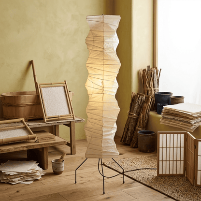 Akari UF4-33N Washi Paper Tall Floor Lamp