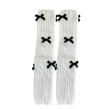 Japanese Bow Detail Cotton Socks