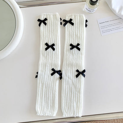 Japanese Bow Detail Cotton Socks