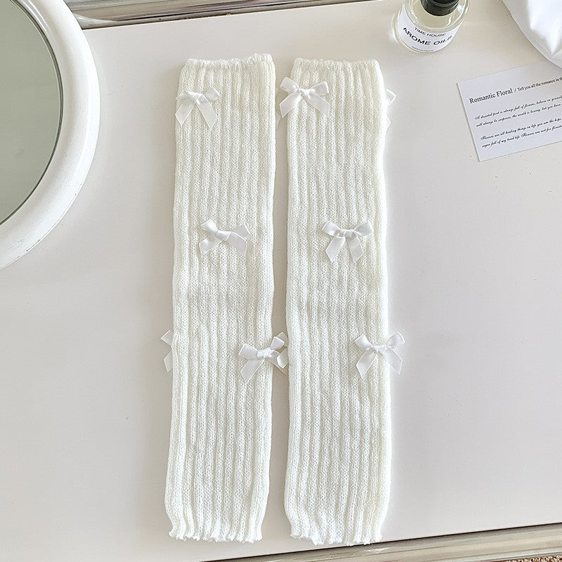 Japanese Bow Detail Cotton Socks