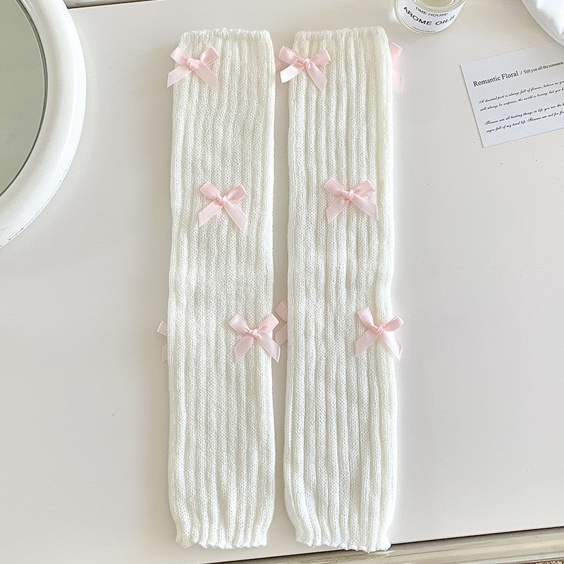 Japanese Bow Detail Cotton Socks