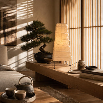 Akari 4N Washi Paper Slim Iron Frame Table Lamp