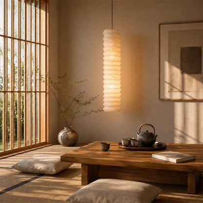Akari 31N Washi Paper Cylindrical Pendant Light