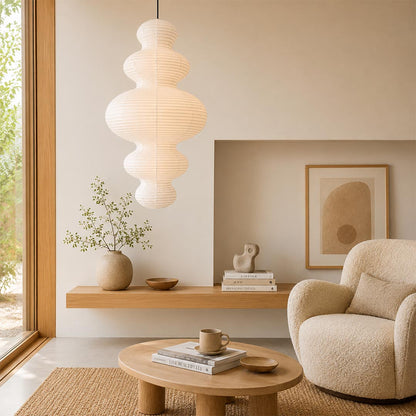 Akari Juni Washi Paper Pendant Lamp