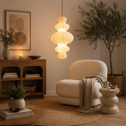 Akari Juni Washi Paper Pendant Lamp