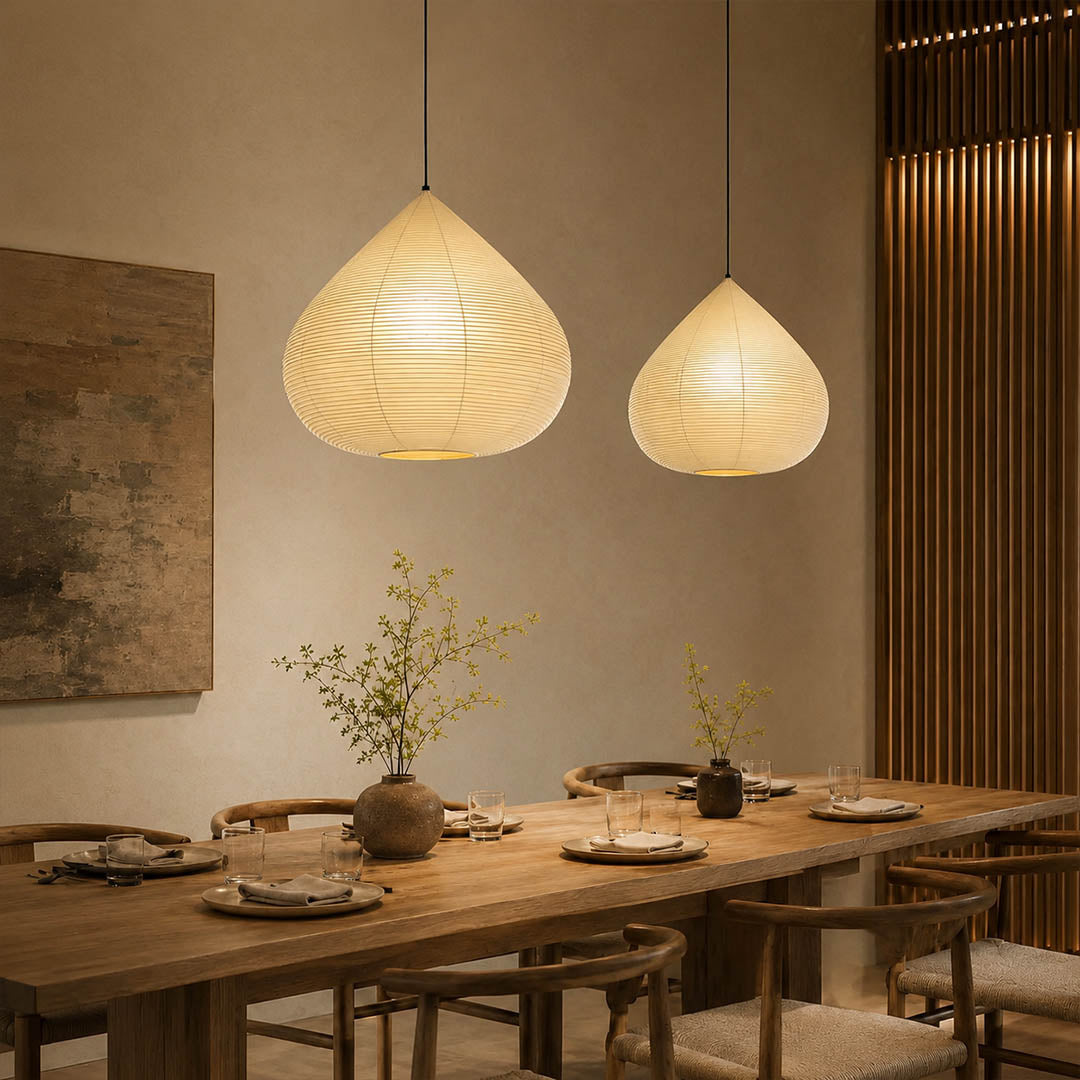 Kuri Washi Paper Pendant Light